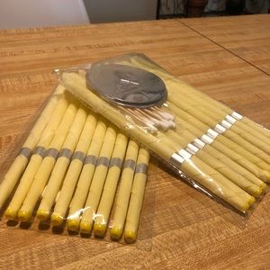 Beeswax Ear Candles for Ear Cleaning. Ear Wax Removal Tool.  Pack of 10